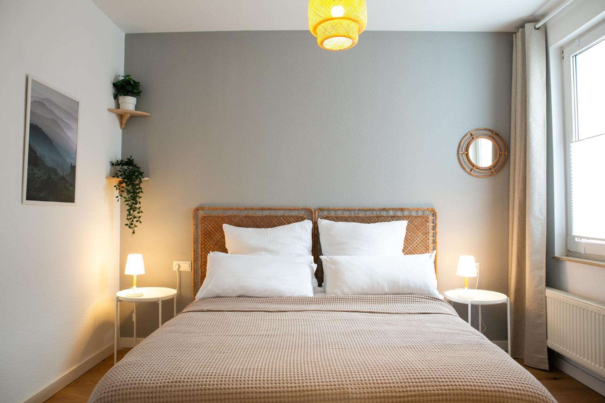 2 Zimmer, Bett Und Schlafsofa, Balkon, Waschmaschine L Leipzig Exterior foto